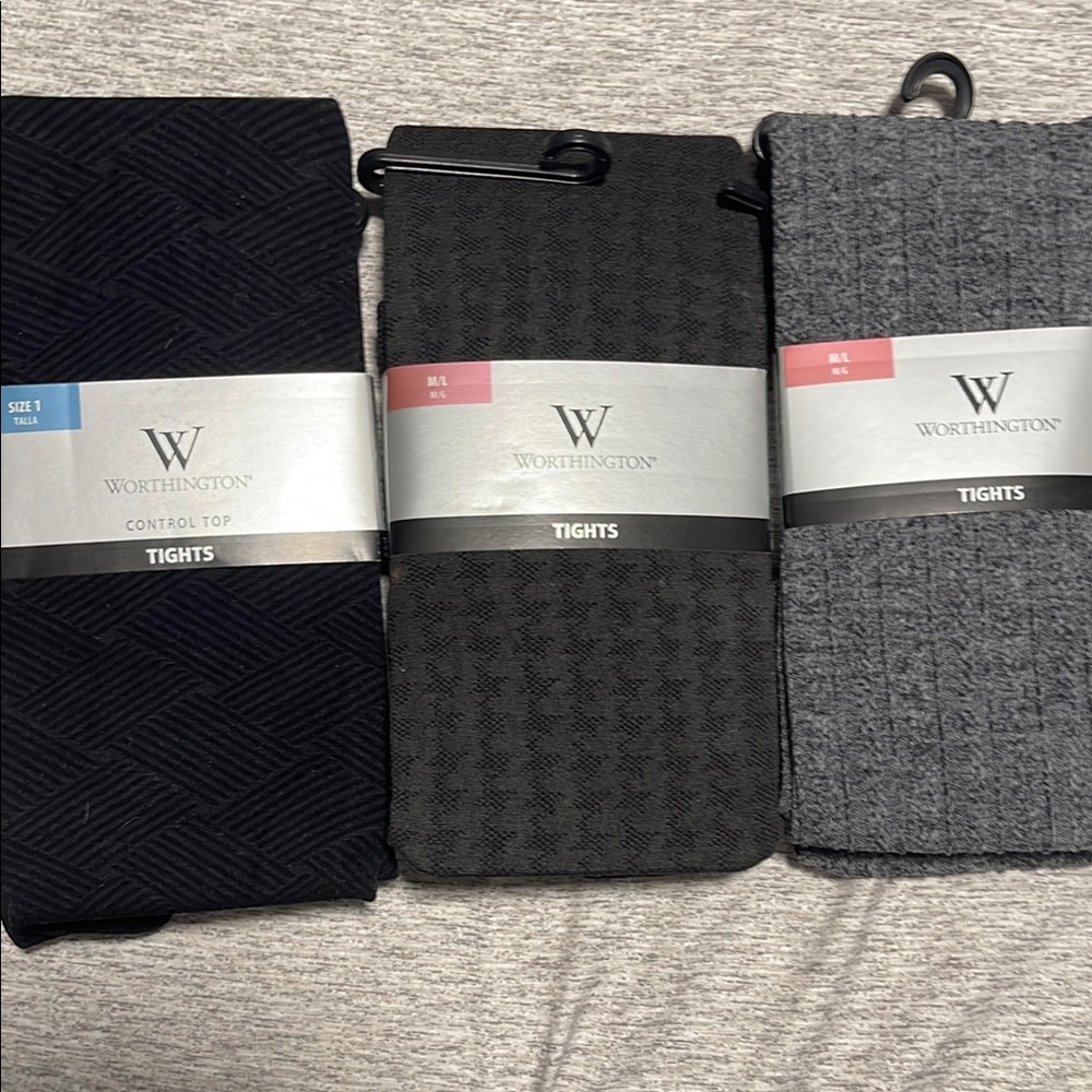 Worthington Tights - Black and Gray